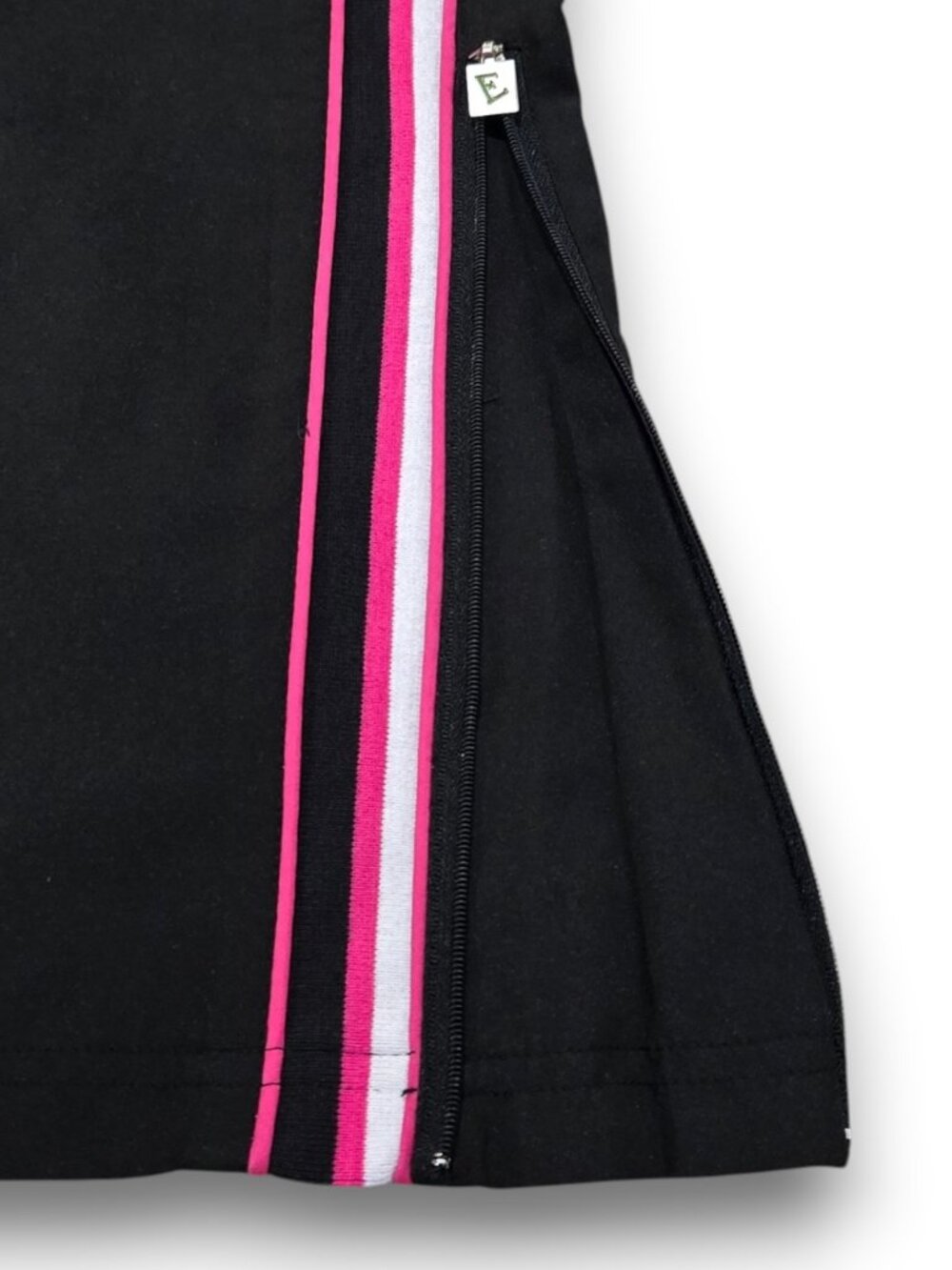 Women's SMALL Track Pants  Black Pink Stripe Athleisure Workout Y2K EVERLAST - Picture 11 of 16